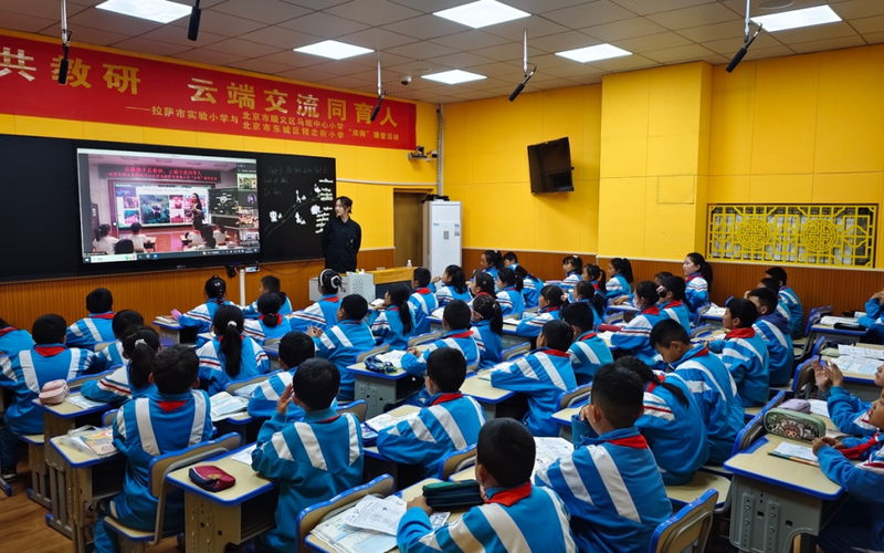 拉萨市实验小学与北京市顺义区马坡中心小学"一网同学"课堂活动